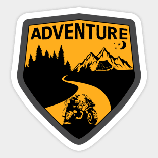Adventure Motorcycle Sticker
